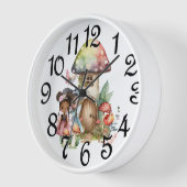 Horloge murale acrylique de la maison de fées (Angle)