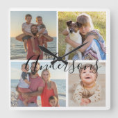 Horloge murale acrylique de quatre photos de la fa (Recto)