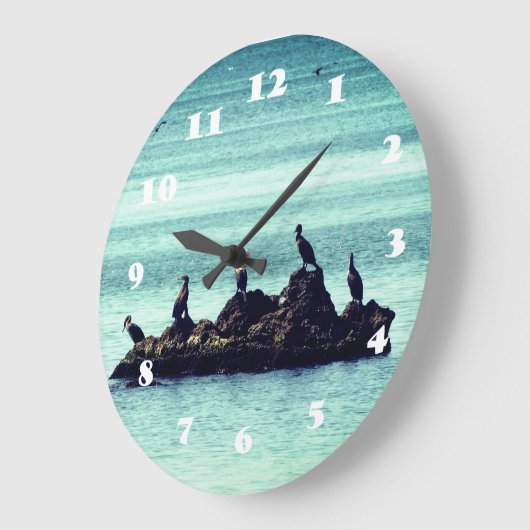 Horloge murale acrylique des oiseaux (Angle)