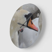 Horloge murale acrylique du cygne blanc (Angle)