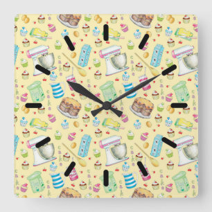 Horloge murale Acrylique Du Gâteau