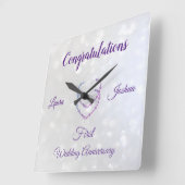 Horloge murale acrylique du premier anniversaire d (Angle)