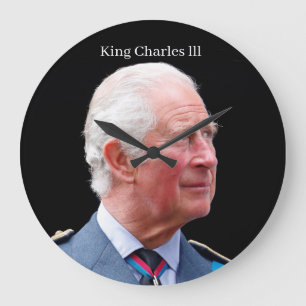 Horloge murale acrylique du roi Charles