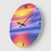Horloge murale acrylique du Sun set (Angle)
