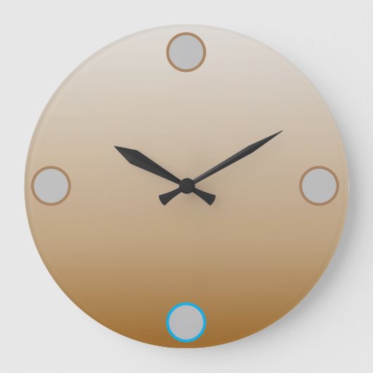 horloge murale acrylique ECRU | m3galleryStudio (Recto)