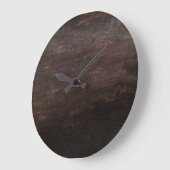 Horloge murale acrylique en bois foncé Brown (Angle)