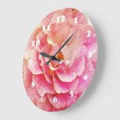 Horloge murale acrylique en fleur (Angle)