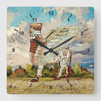 Horloge murale Acrylique Lamassu Artwork