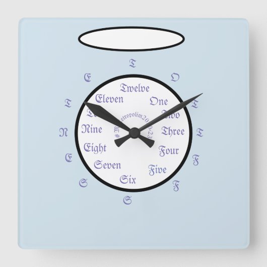 Horloge murale acrylique / Métropolim DESIGN (Recto)