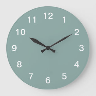 Horloge murale acrylique minimaliste Turquoise pâl