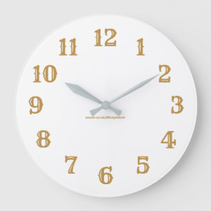 Horloge murale acrylique - Or