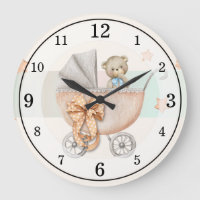 Horloge murale Acrylique Personnalisée De L'Ours E