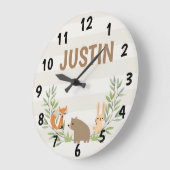 Horloge murale acrylique personnalisée pour enfant (Angle)