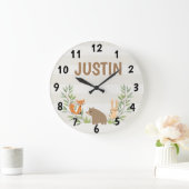 Horloge murale acrylique personnalisée pour enfant (Maison)