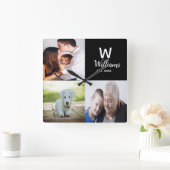 Horloge murale Acrylique Photo Personnalisée (Maison)