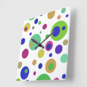 Horloge murale acrylique pois (Angle)