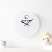 Horloge murale acrylique ronde (grande) (Maison)