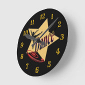 Horloge murale acrylique, ronde (moyenne) (Angle)