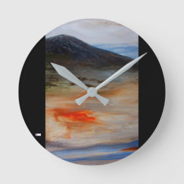 Horloge murale acrylique ronde (moyenne) 14