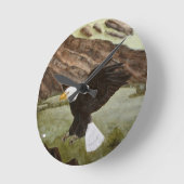 Horloge murale acrylique ronde (moyenne) 18 (Angle)