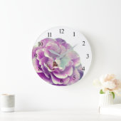 Horloge murale acrylique rose (Maison)