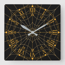 Horloge murale acrylique Spiderweb