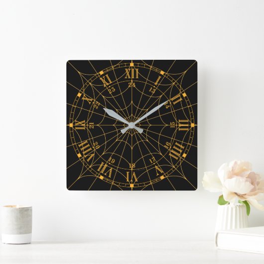 Horloge murale acrylique Spiderweb (Maison)