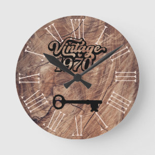 Horloge murale acrylique Vintage 1970