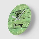 Horloge murale acrylique Vintage 1973 (Angle)