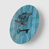 Horloge murale acrylique Vintage 1976 (Angle)