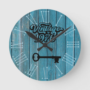 Horloge murale acrylique Vintage 1976