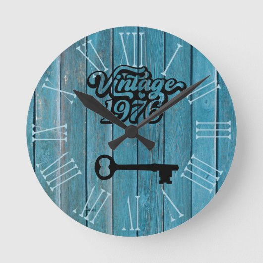 Horloge murale acrylique Vintage 1976 (Recto)