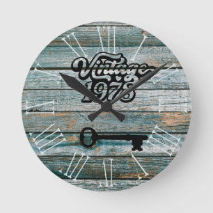 Horloge murale acrylique Vintage 1978