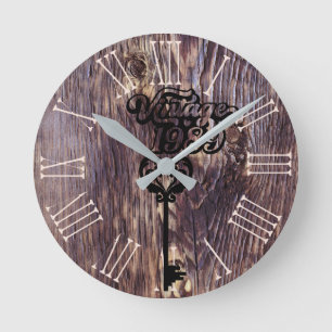 Horloge murale acrylique Vintage 1989