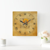 Horloge murale acrylique vintage Halloween Witch (Maison)