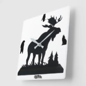 Horloge murale acrylique "Wild Life" (Angle)