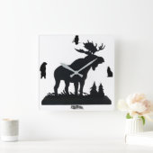 Horloge murale acrylique "Wild Life" (Maison)