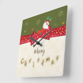 Horloge murale adorable de Noël (Angle)