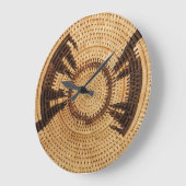 Horloge murale africaine d'armure de panier (Angle)