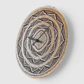 Horloge murale africaine d'armure de panier (Angle)