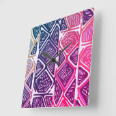 Horloge murale africaine de motif (Angle)