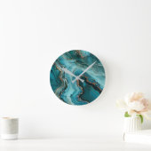 Horloge murale Agate sarcelle (Maison)