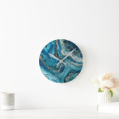 Horloge murale Agate sarcelle (Maison)
