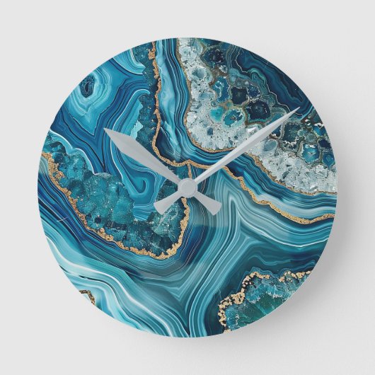 Horloge murale Agate sarcelle (Recto)
