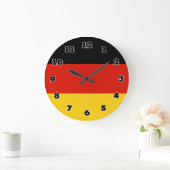 Horloge murale allemande de drapeau - Deutschland (Maison)