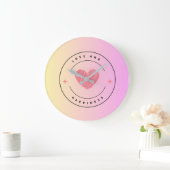 Horloge murale Amour & Bonheur (Maison)