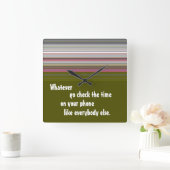 Horloge murale amusante (Maison)