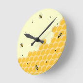 Horloge murale amusante des abeilles Honeypeb (Angle)