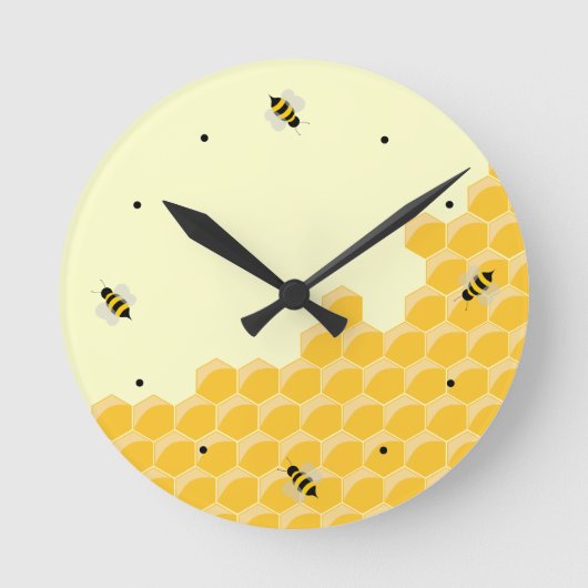 Horloge murale amusante des abeilles Honeypeb (Recto)