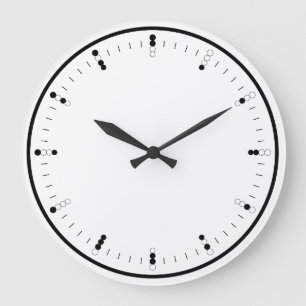 Horloge murale analogique numérique (binaire)